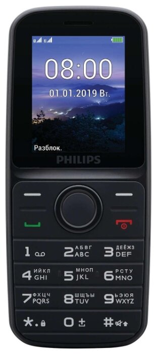 Купить Мобильный телефон Philips Xenium E109 Black