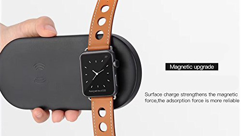 Купить Зарядное устройство COTEetCI WS-7 2in1 iPhone&Apple Watch Wireless Charger Black