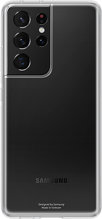 Купить Чехол-накладка Samsung Clear Cover для Galaxy S21 Ultra, прозрачный (EF-QG998TTEGRU)
