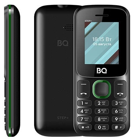 Купить Мобильный телефон BQ 1848 Step+ Black+Green