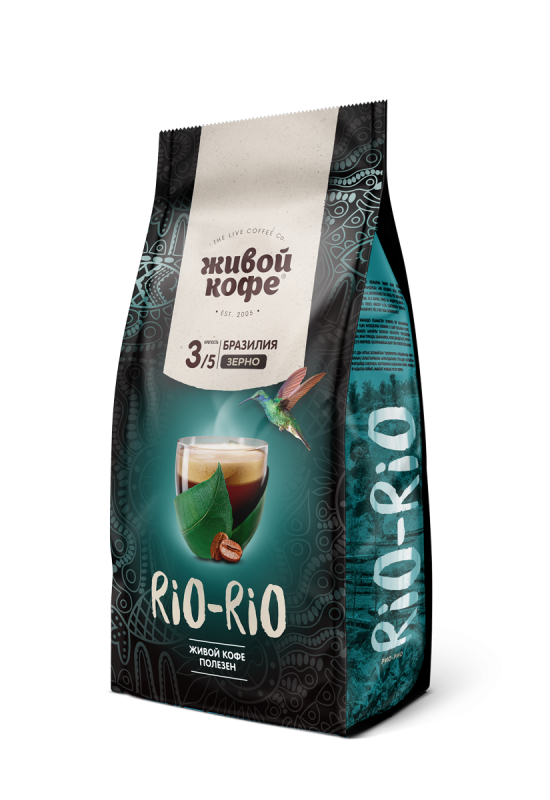 Купить Кофе в зернах Живой Кофе RIO-RIO 500г