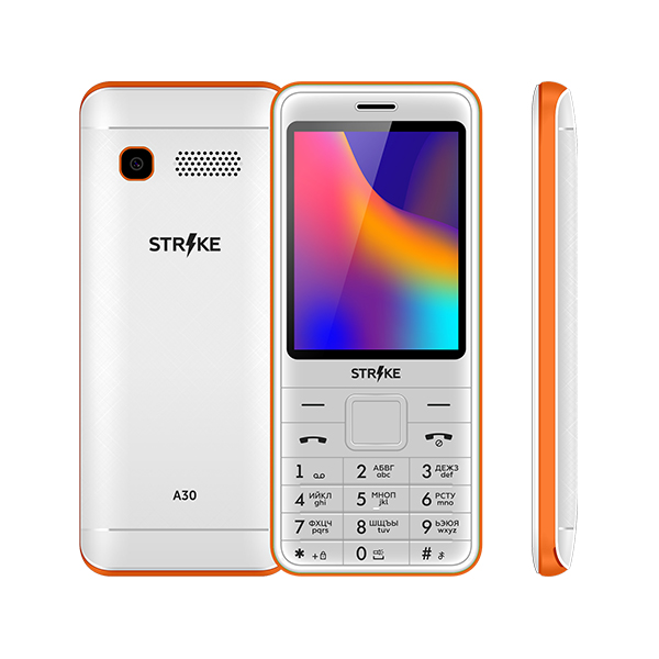 Купить Мобильный телефон Strike A30 White+Orange