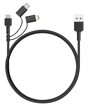 Купить Кабель Aukey One to three Cable - Andriod & iOS user friendly