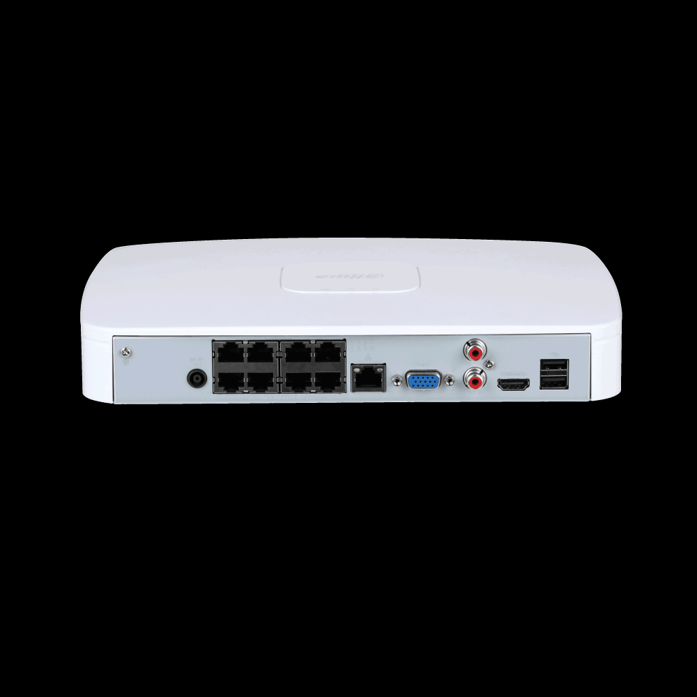 Купить IP-видеорегистратор Dahua 8-канальный с PoE, 4K, H.265+, ИИ