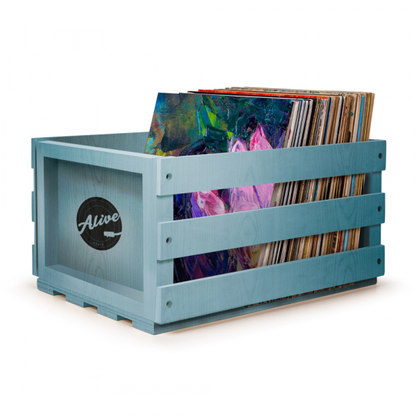 Купить Ящик для хранения винила Ящик для 80 пластинок ALIVE AUDIO Nature (Blue)