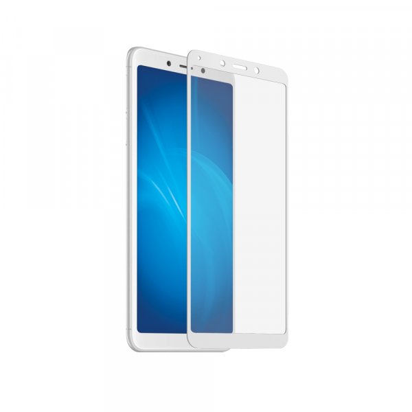 Купить Защитное стекло Закаленное стекло DF с цветной рамкой (fullscreen) для Xiaomi Redmi 6A/6 xiColor-34 (white)