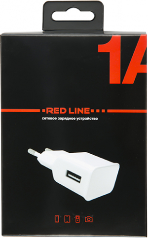 Сетевое ЗУ СЗУ Red Line NT-1A 1USB 1A + кабель Micro USB White