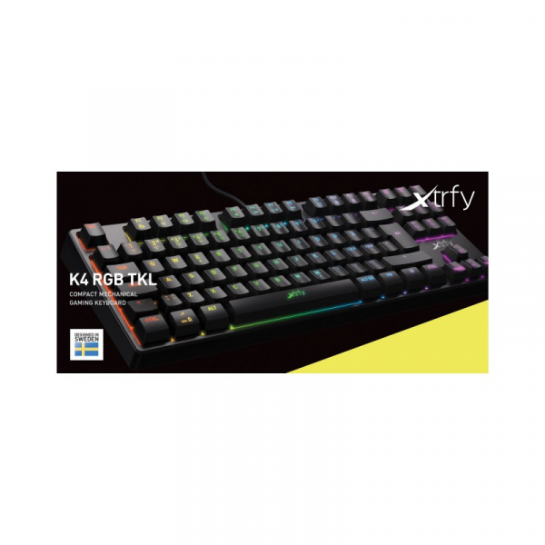 Купить Игровая механическая клавиатура Xtrfy K4 TKL RGB, Black