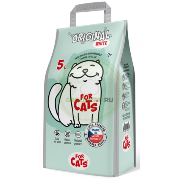 Купить Комкующийся наполнитель For Cats Original White 5л (TUZ528)