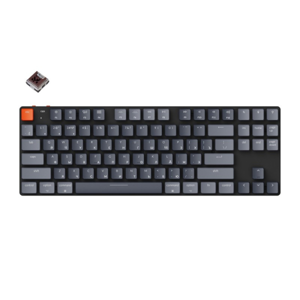Купить Беспроводная клавиатура Беспроводная механическая ультратонкая клавиатура Keychron K1SE, TKL, RGB подсветка, Brown Switch