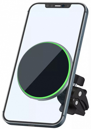 Купить Автодержатель с беспроводной зарядкой Wiwu Liberator Magnetic Wireless Charger CH-308 (Black)