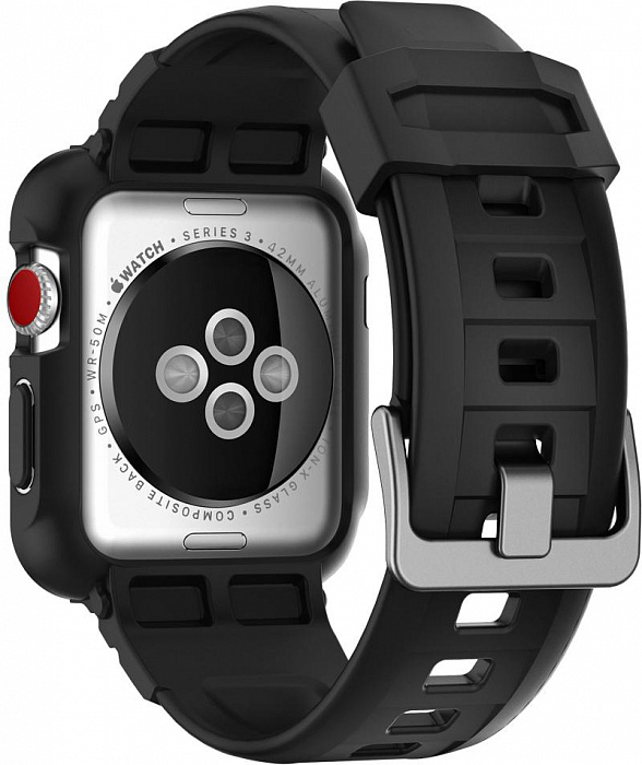 Купить Чехол Spigen Rugged Armor Pro black - Apple Watch 4 44mm