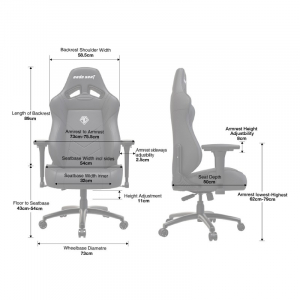 Премиум игровое кресло Anda Seat NAVI Edition, черный