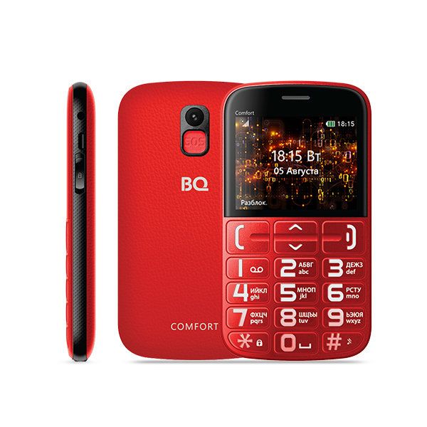 Купить Мобильный телефон BQ 2441 Comfort Red+Black