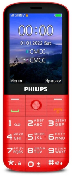 Купить Телефон Philips Xenium E227, красный