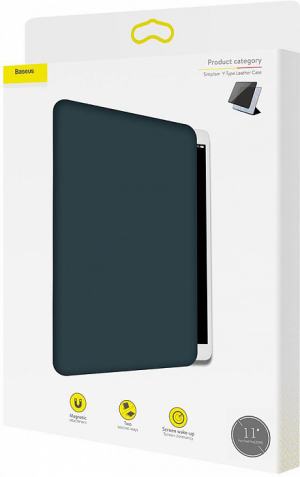 Купить Чехол Baseus Simplism Y-Type Leather (LTAPIPD-BSM03) для iPad Pro 12.9 2018 (Blue) 1008245