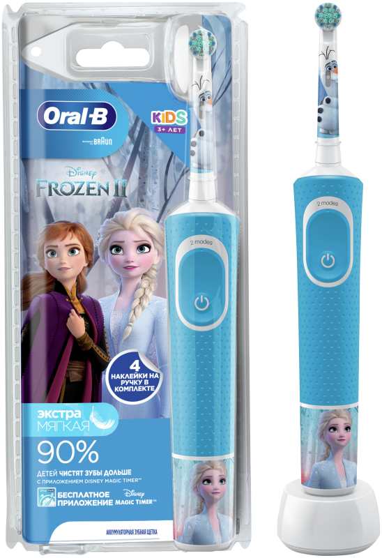 Купить Детская электрическая зубная щетка Oral-B Vitality Kids Холодное сердце D100.413.2K