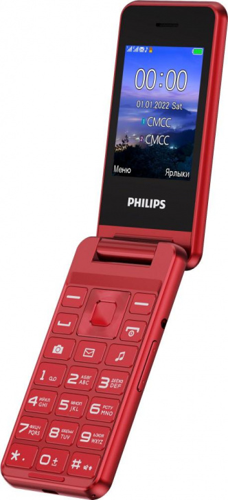 Купить Мобильный телефон Телефон Philips Xenium E2601, красный