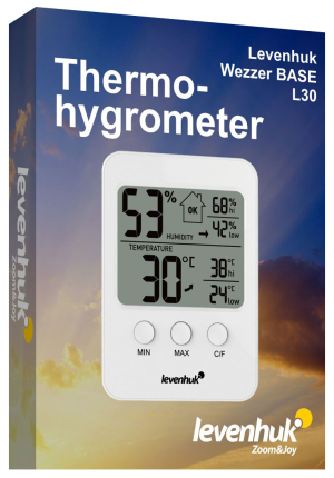 Купить Термогигрометр Levenhuk Wezzer BASE L30, белый