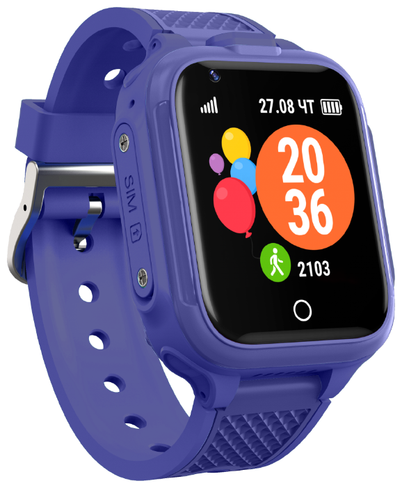 Купить Детские умные часы GEOZON 4G Plus Dark Blue (G-W14DBLU)