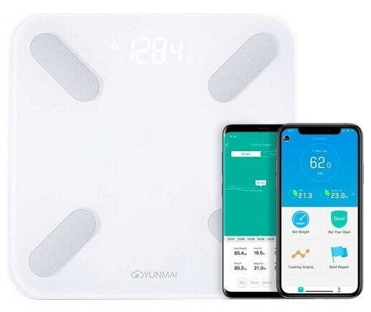 Купить Напольные весы Xiaomi YUNMAI Smart Scale X M1825GL white
